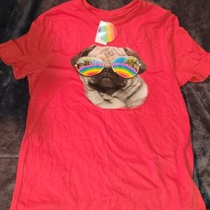 Red pug pride shirts